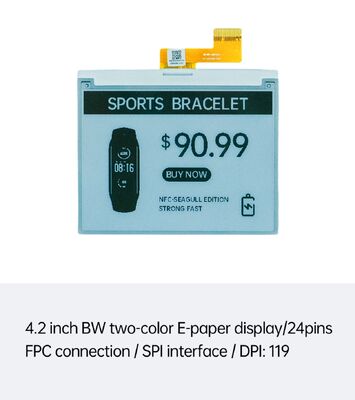 Ein guter Preis. 4,2-Zoll-Schwarzweiß-E-Ink-Display mit SPI-Schnittstelle für Smart ESL und Smart Cards Online