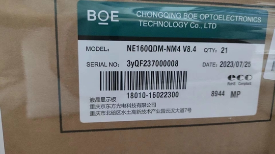 BOE 16 Zoll Desktop-Lcd-Panel NE160QDM-NM4 2560*1600Pixel 188ppi 1250CD/M2 3.3V Außen-Lcd-Panel mit hoher Helligkeit