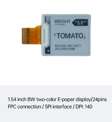 Ein guter Preis. 1,54 Zoll Schwarz-Weiß E-Ink-Display mit SPI-Schnittstelle für elektronische Preisschilder und Smart Home Online