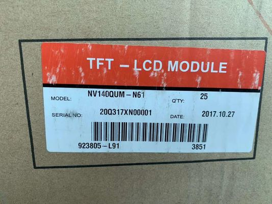 Qualität BOE NV140QUM-N61 14 Zoll LCD-Display mit 3840x2160 UHD-Auflösung, 400cd Helligkeit und 40-Pin-Anschluss Fabrik